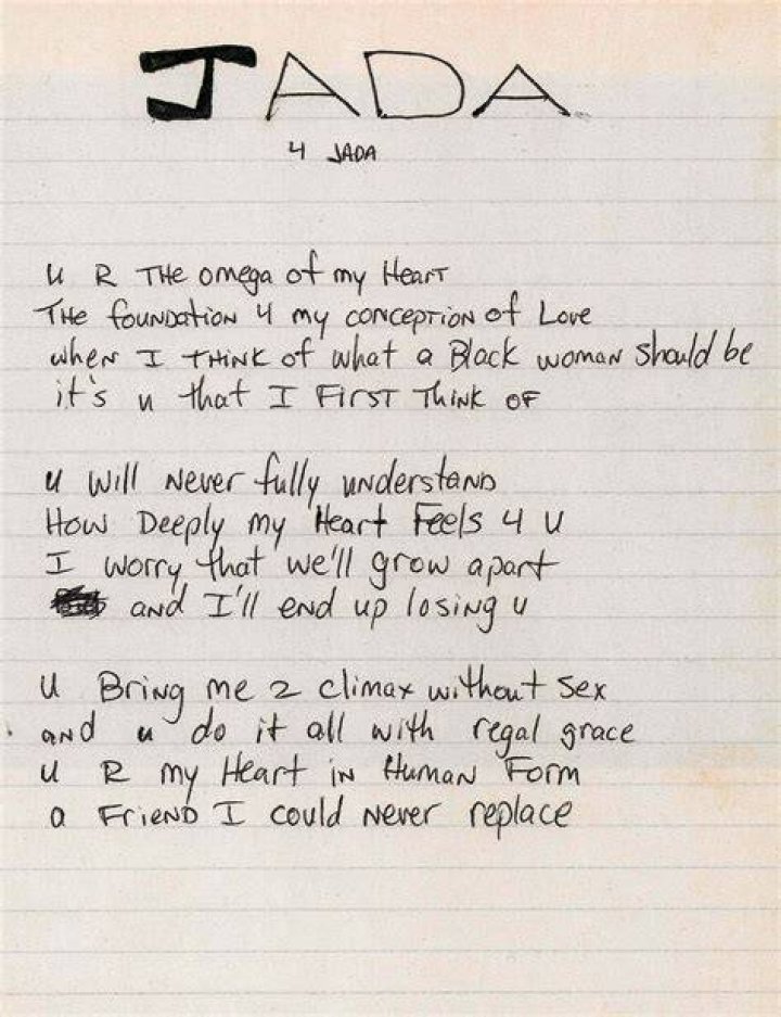 Did Tupac Write Letters To Jada Pinkett Smith?