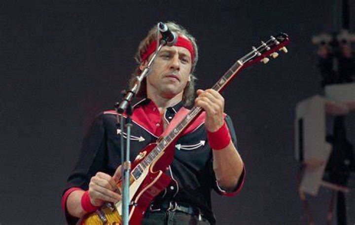 Mark Knopfler from Dire Straits posed in Amsterdam, Netherlands in